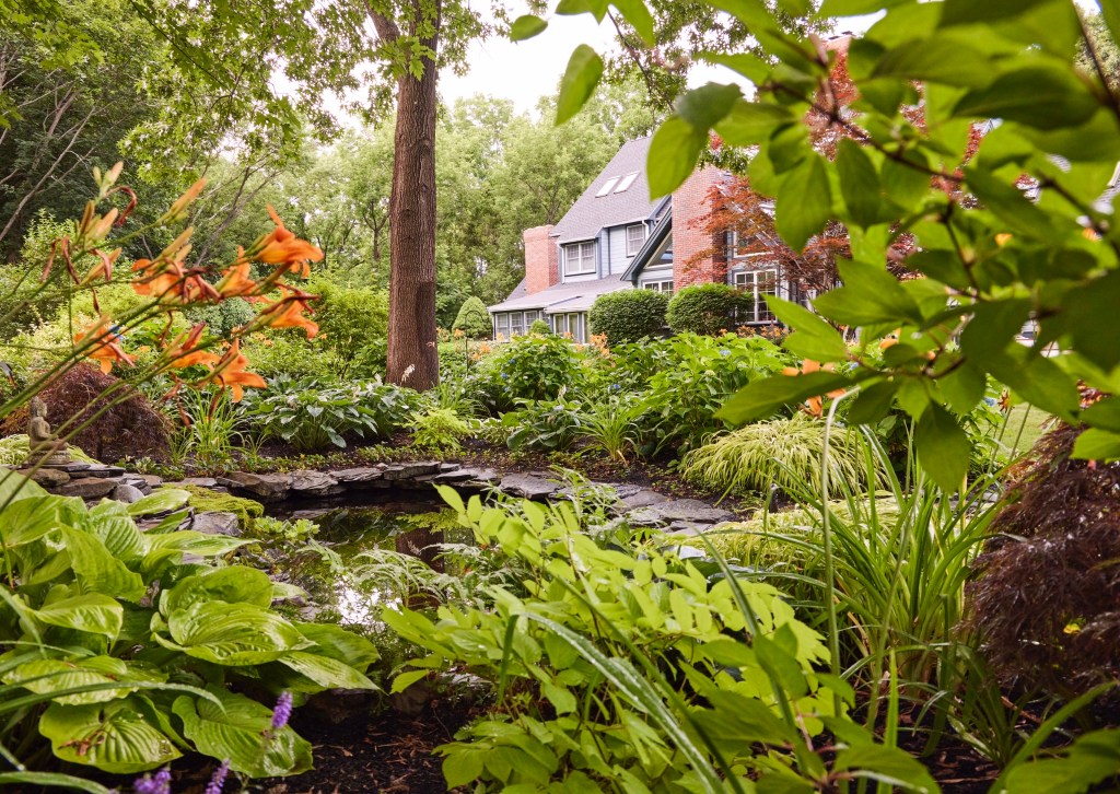 Gardening, Newburyport ma, jmj gardens, pond, water feature, perennials, hardscape