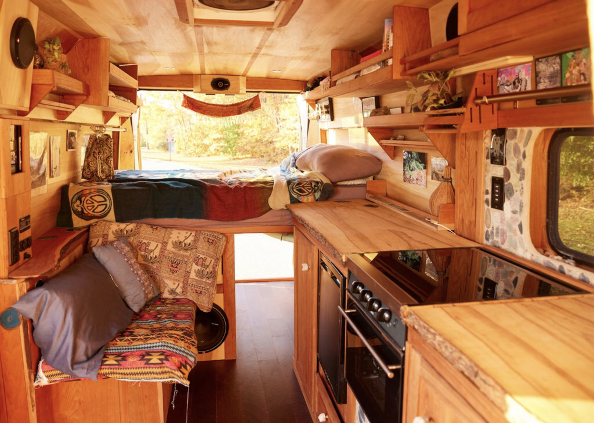 Woodworking custom designs craftsmanship van camper vans