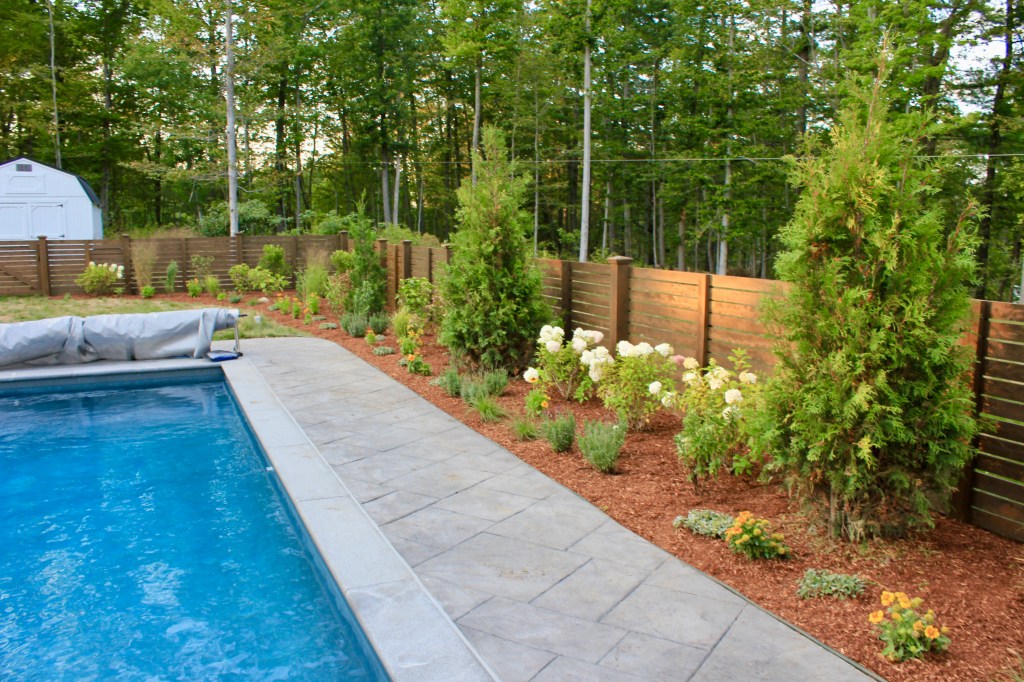 Poolside Garden Installation