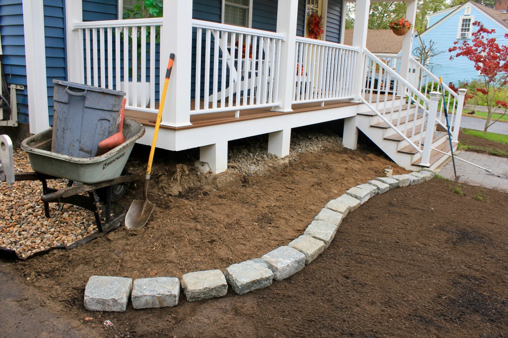 Garden design, home renovation, landscape, lawn installation, Exeter Nh, hardscaping