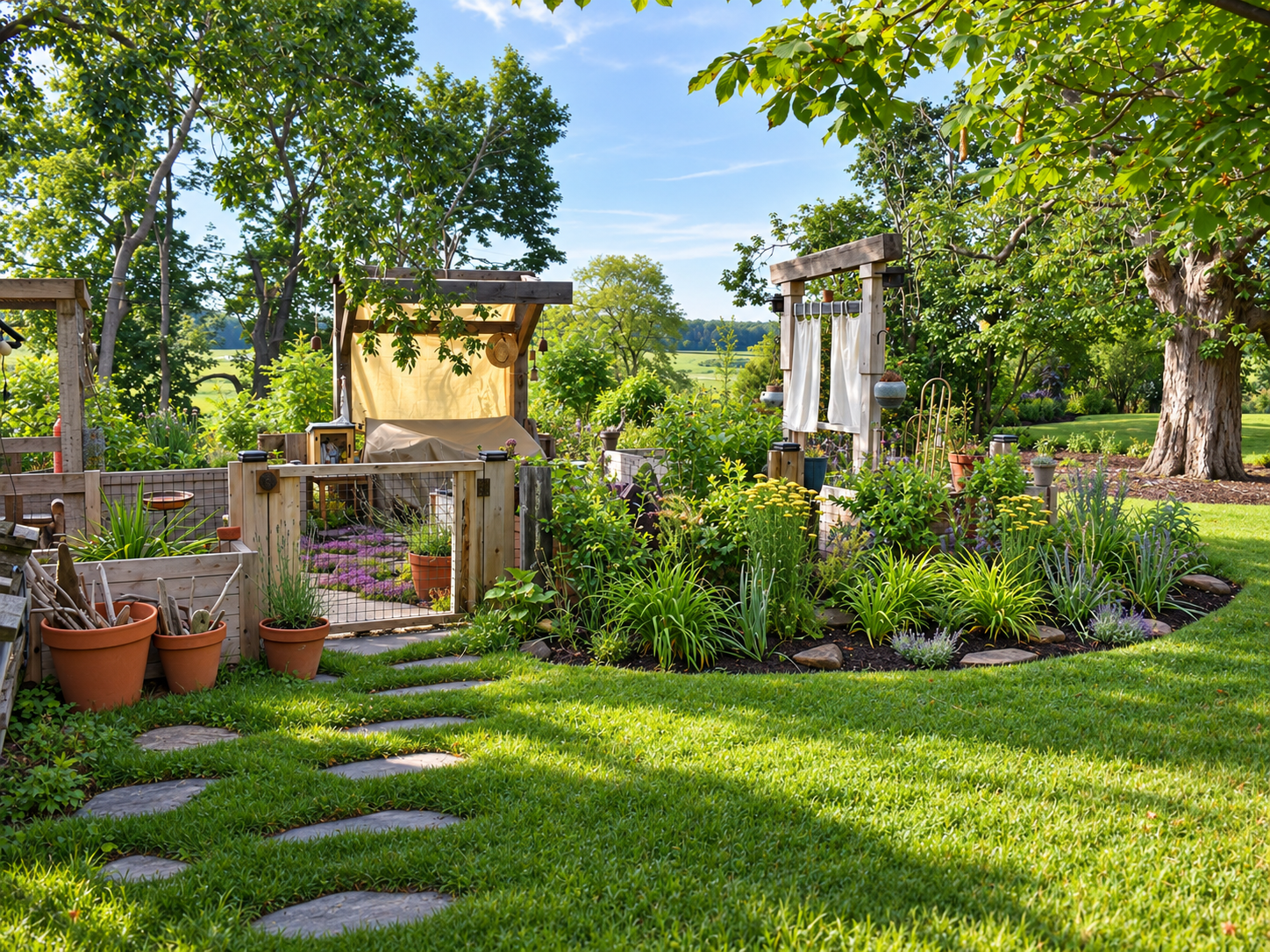 Natural Stone Garden Pathway & Landscape Design | JMJ Gardens