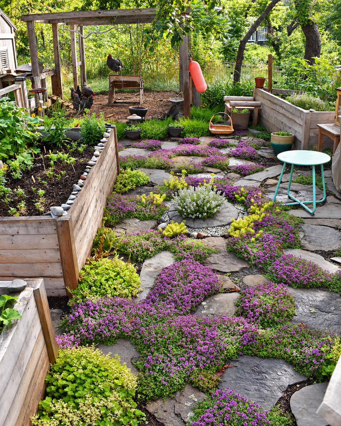 Natural Stone Garden Pathway & Landscape Design | JMJ Gardens