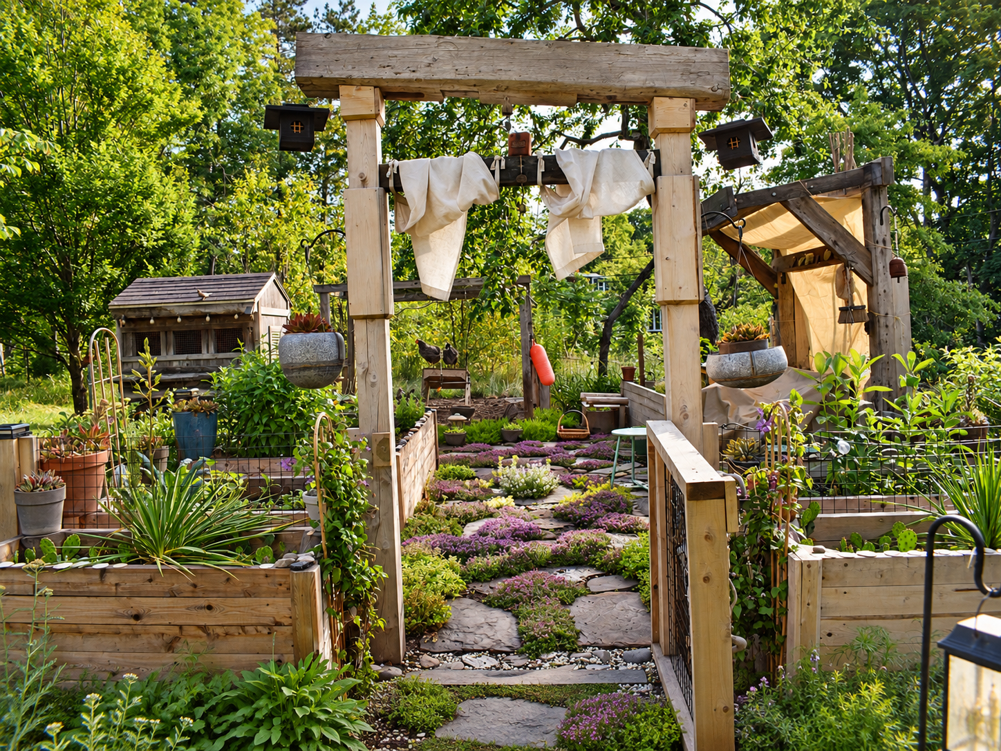Natural Stone Garden Pathway & Landscape Design | JMJ Gardens