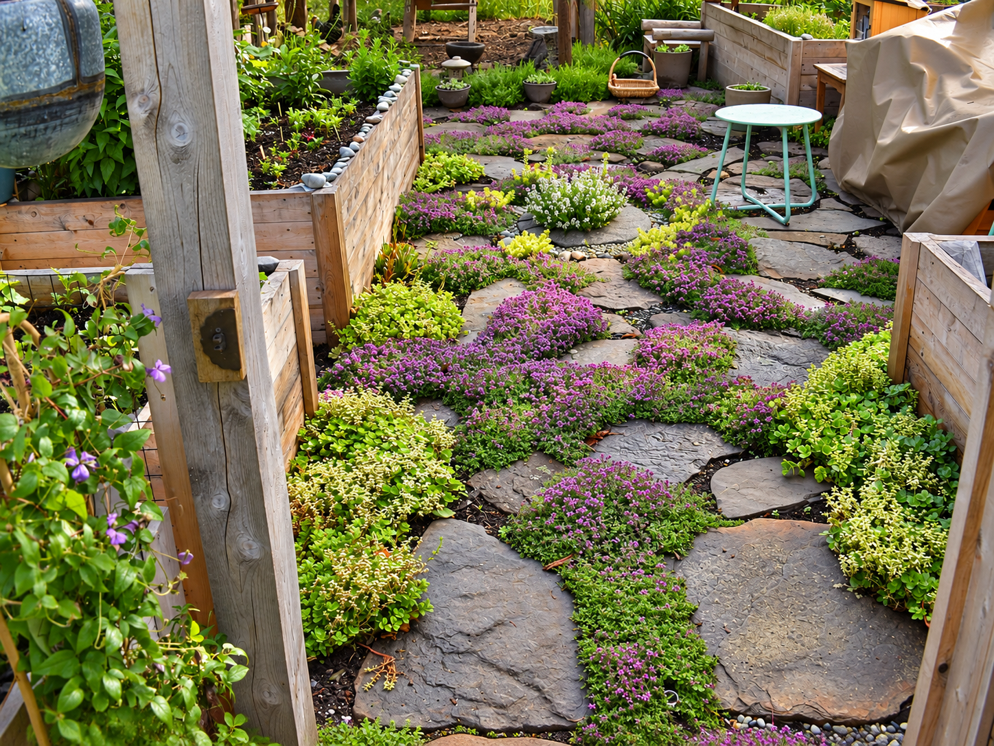 Natural Stone Garden Pathway & Landscape Design | JMJ Gardens